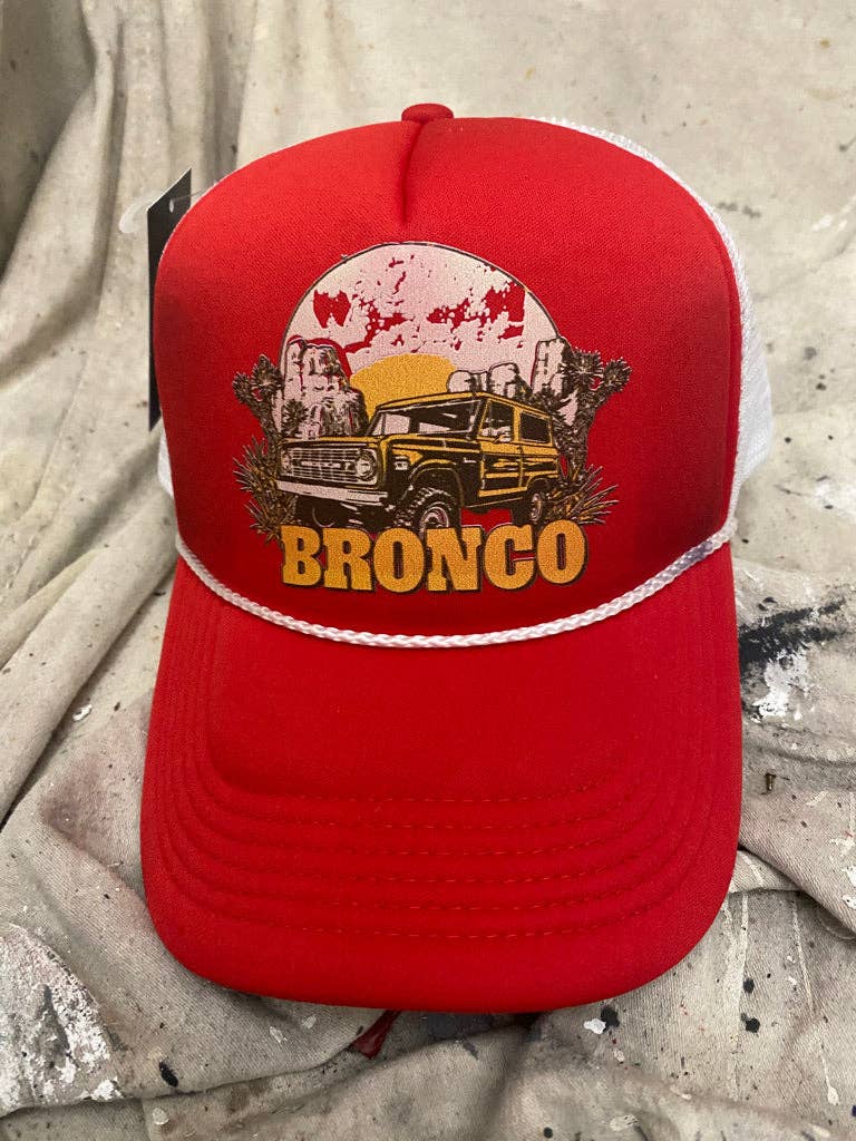 Bronco Vintage Trucker Foam rope Hat