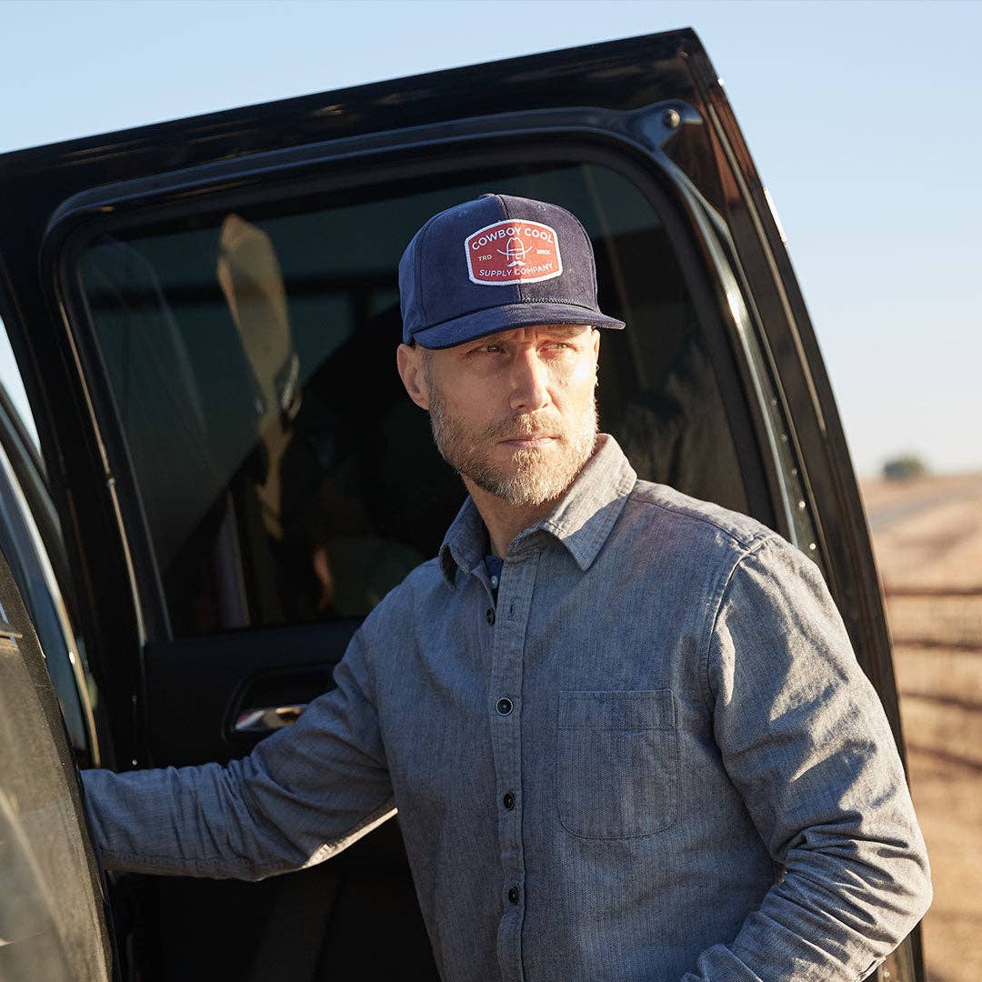 The Buckle Hat - Navy Corduroy