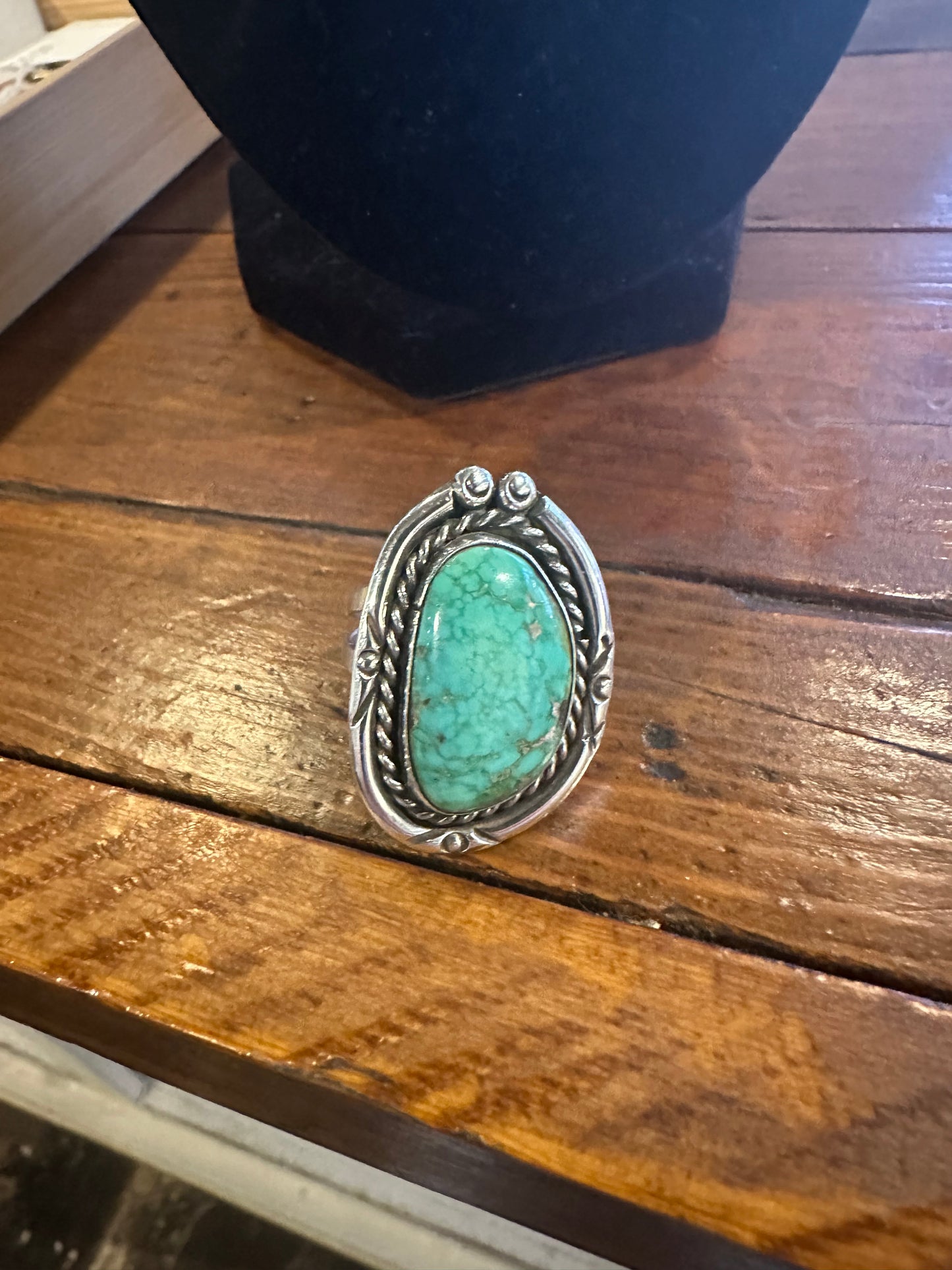 Oval Turquoise Sterling Silver Ring