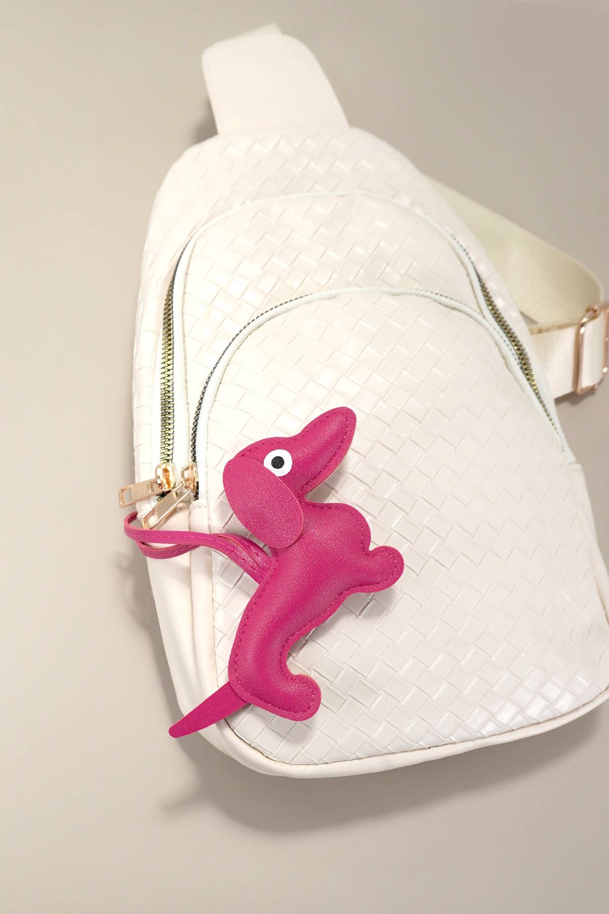 VEGAN LEATHER DOG BAG CHARM