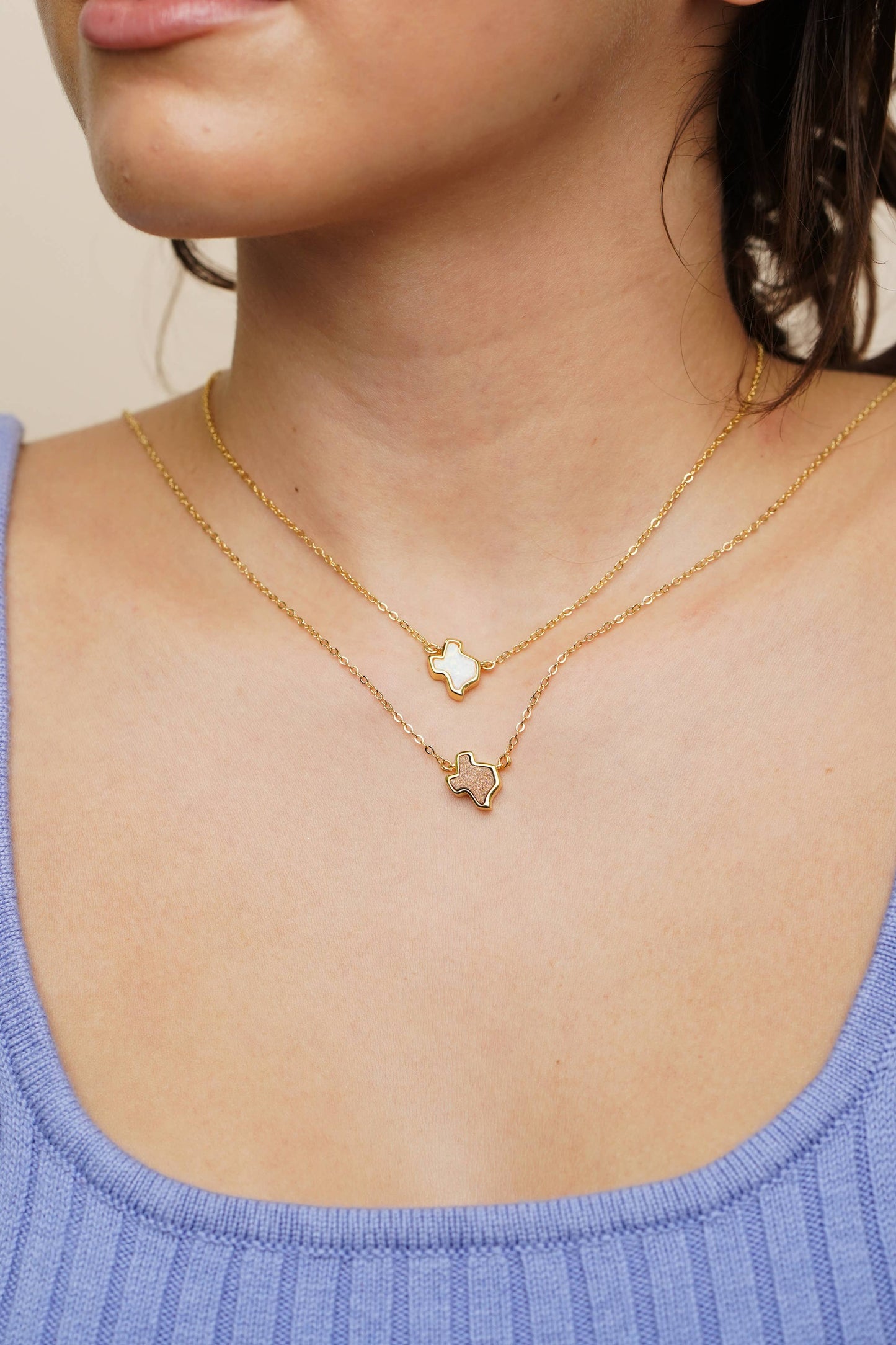 18K Gold Filled Opal Texas Necklace