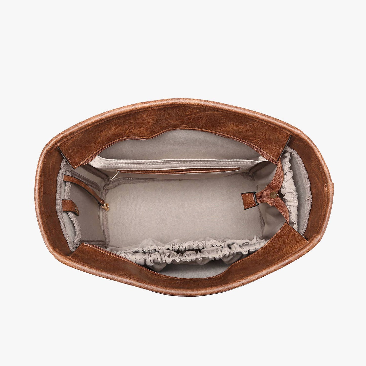 Contrast Vegan Leather Liner EVA Vira Versa Tote