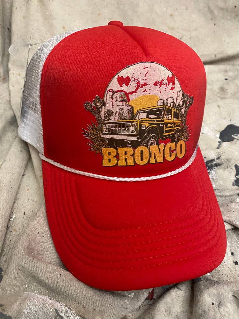 Bronco Vintage Trucker Foam rope Hat