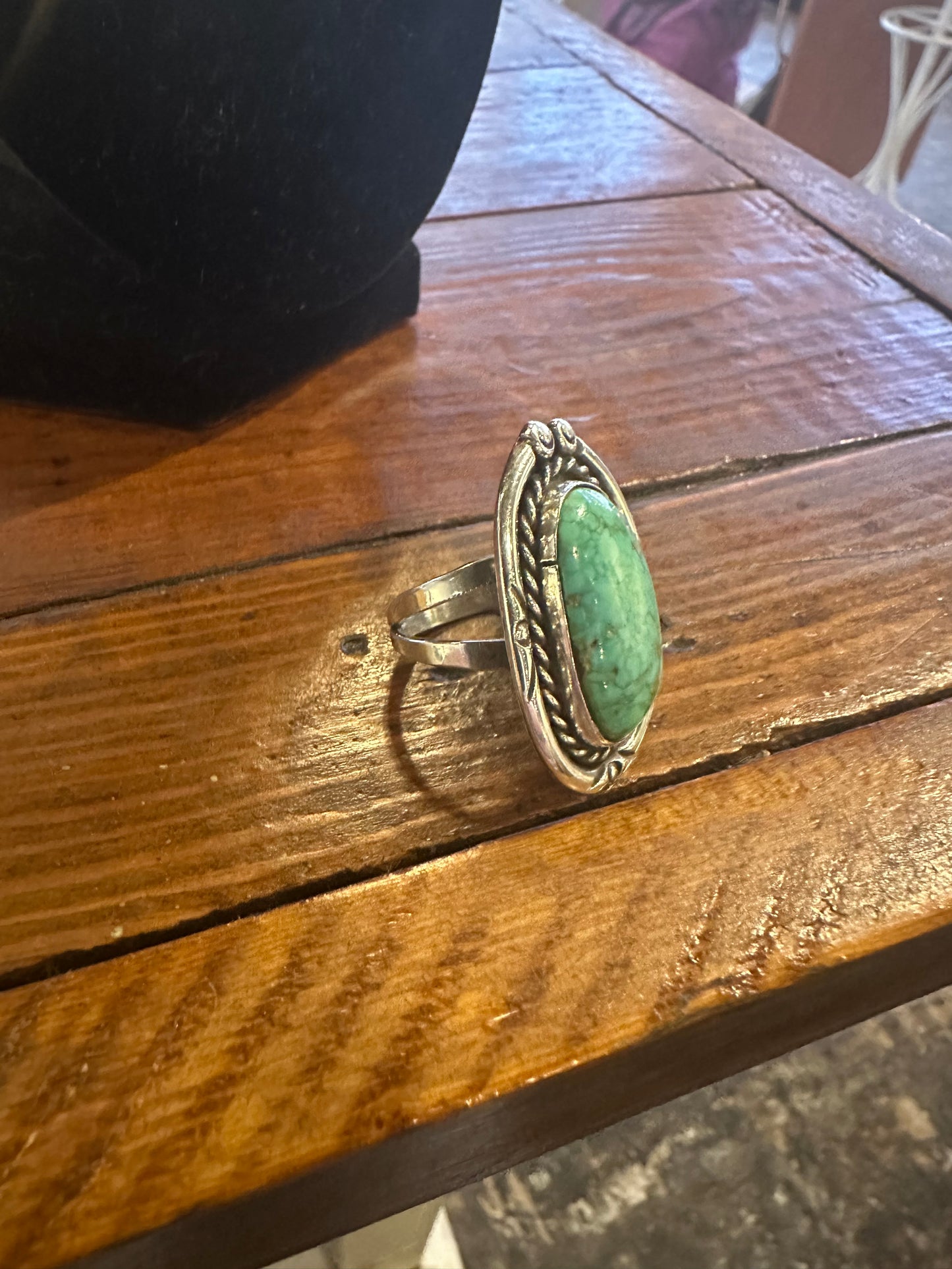 Oval Turquoise Sterling Silver Ring