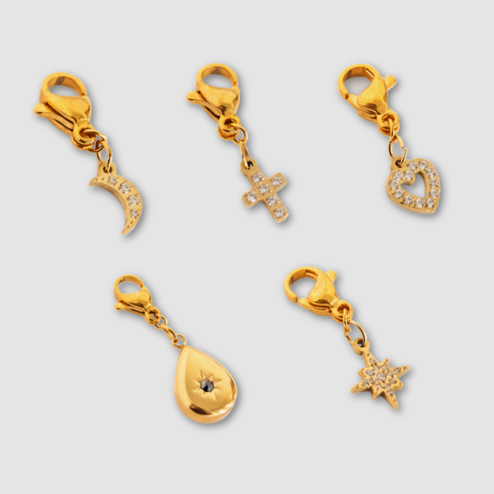 Mini Diamond Charm Bar Charms - WATERPROOF