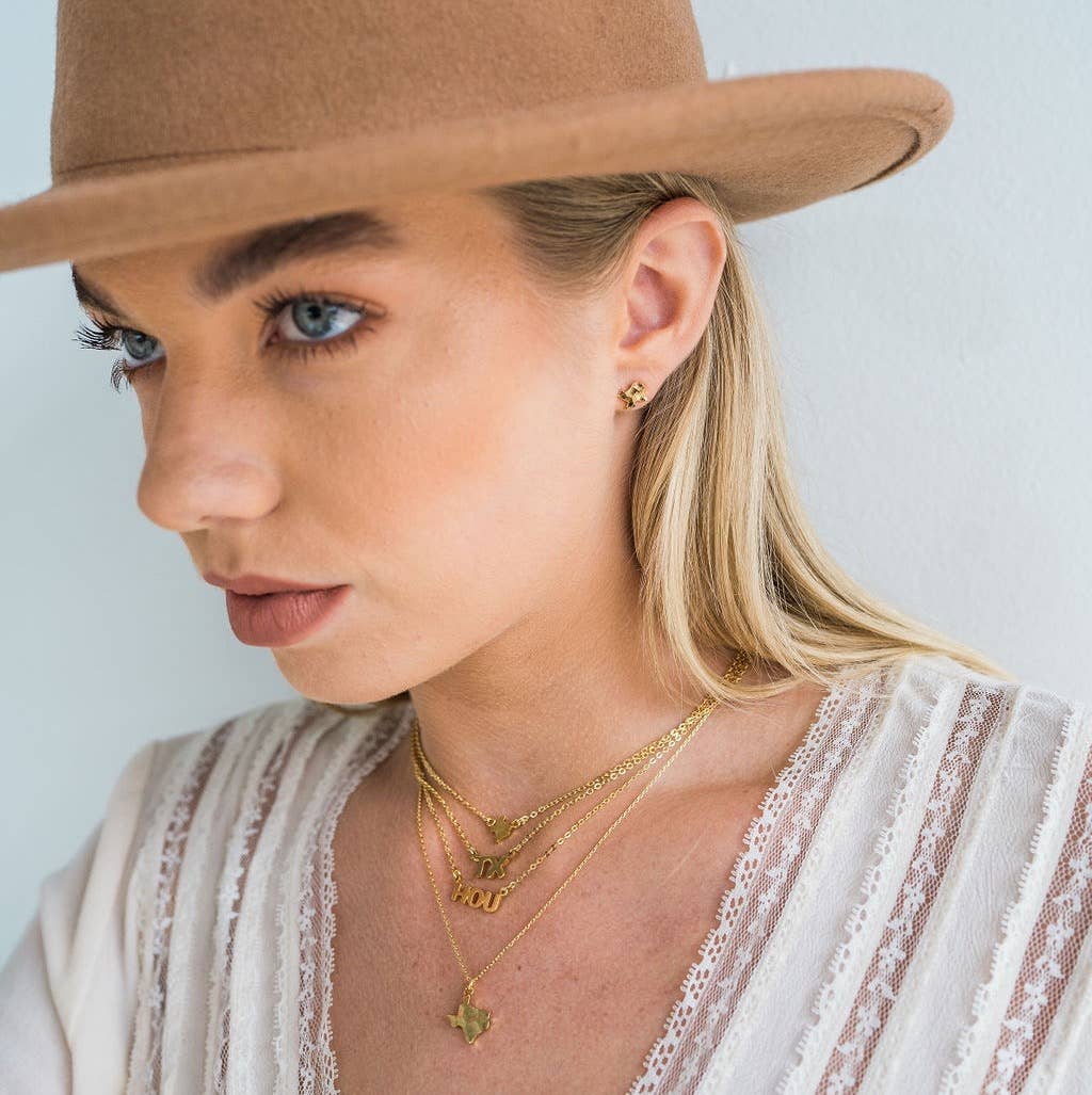 Texas Mini Necklace in Gold