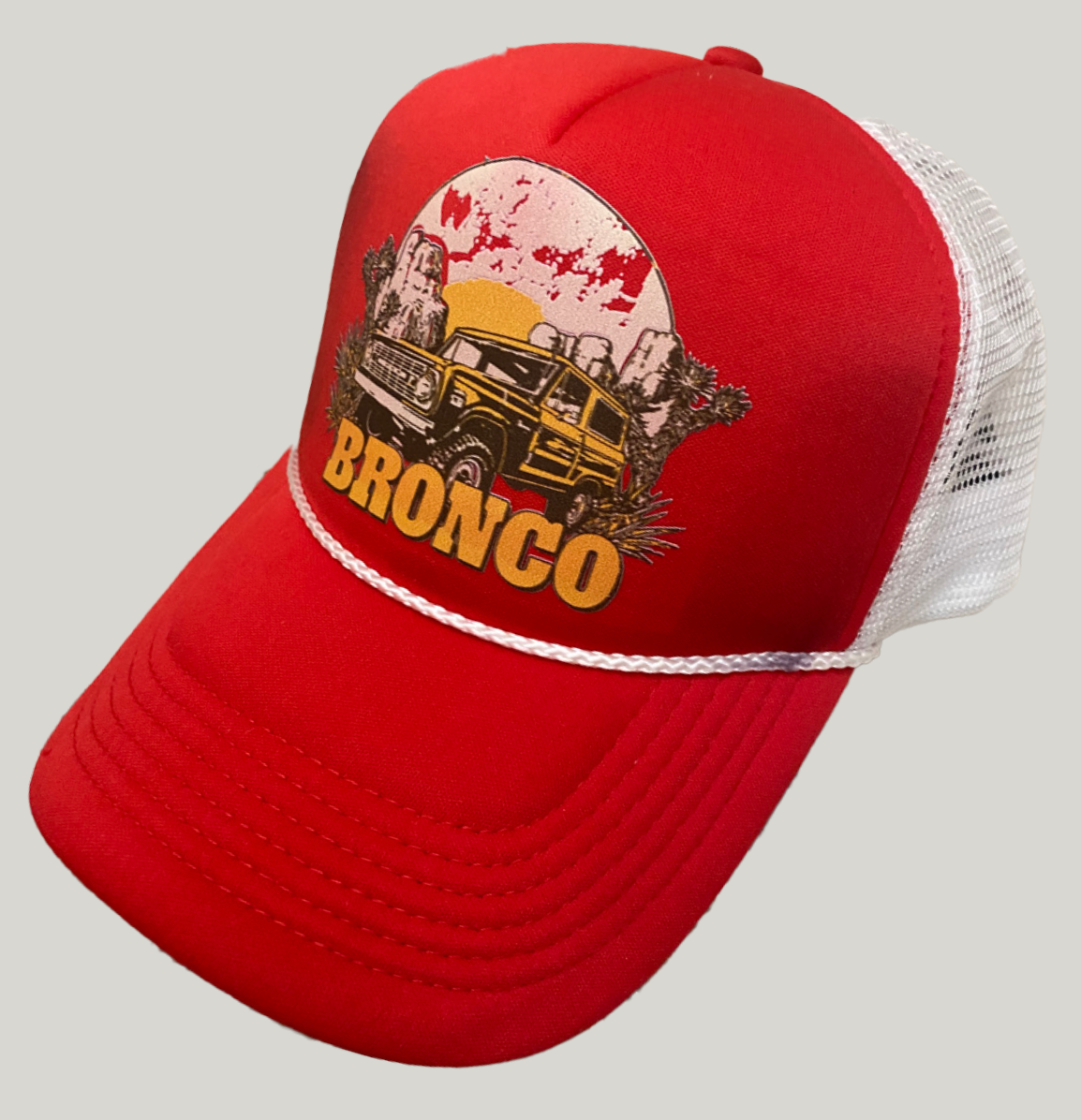 Bronco Vintage Trucker Foam rope Hat