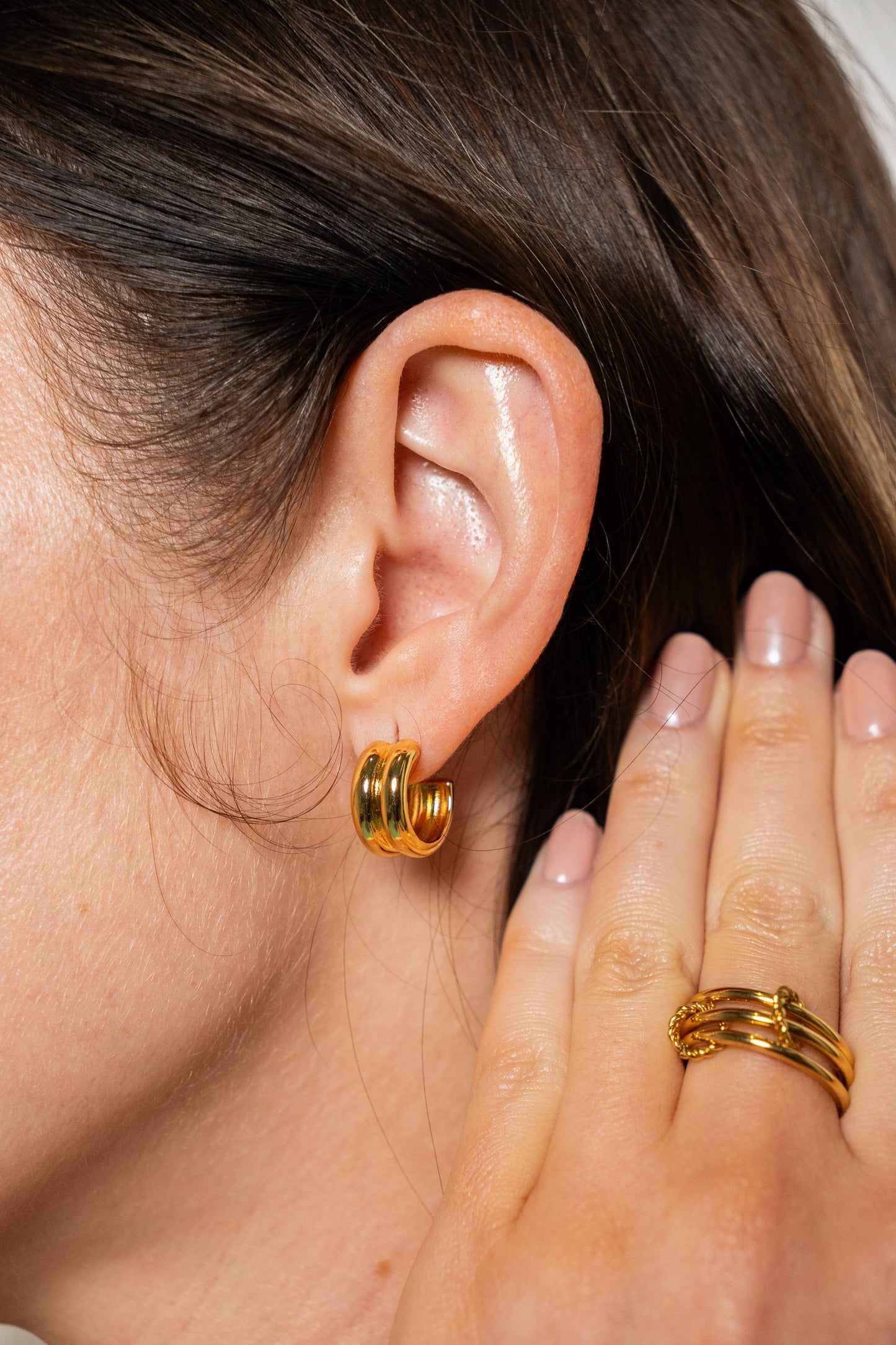 18k Gold Filled Mini Hoops