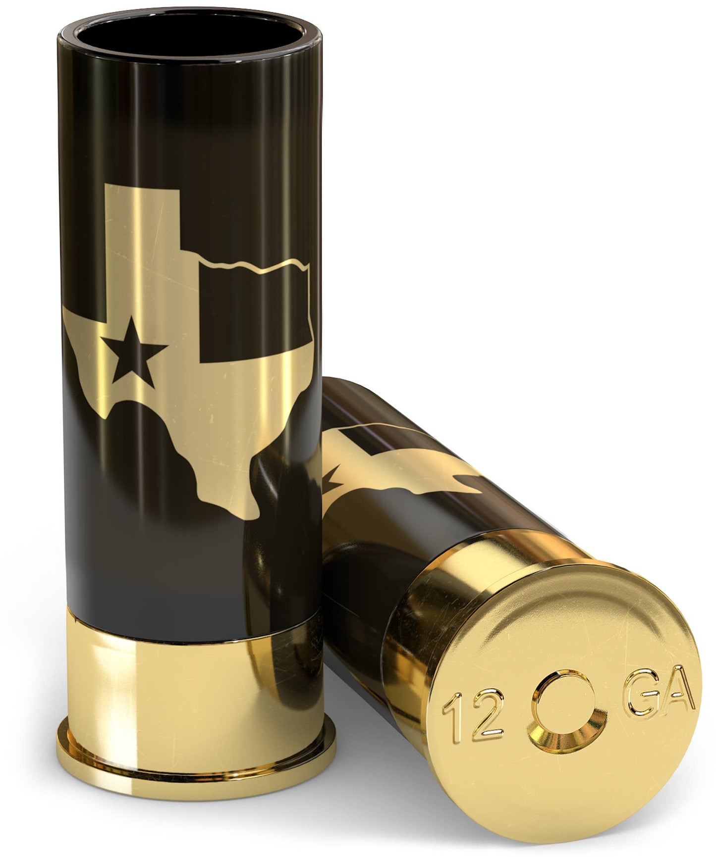 12 Gauge Texas Flag Shot Glasses - Set of 4