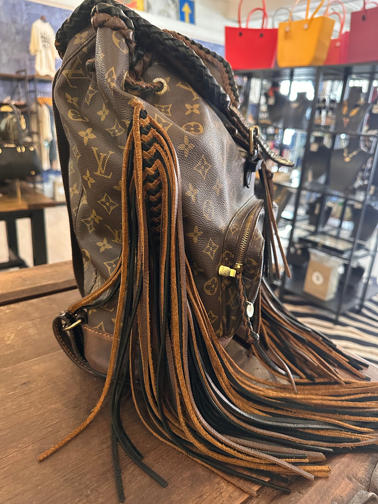 Authentic Louis Vuitton Monogram Montsouris MM Backpack