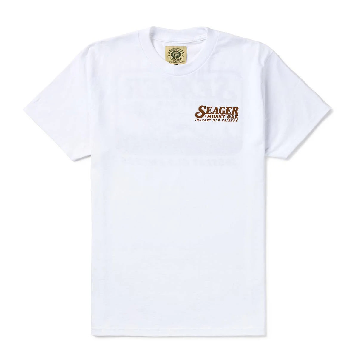 SEAGER X MOSSY OAK BIRD DOG TEE WHITE