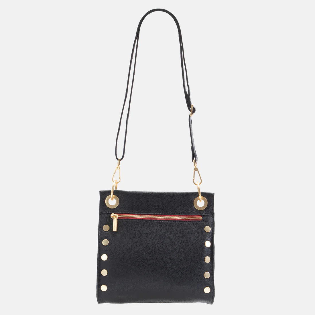 TONY MED Black/Brushed Gold Red Zip