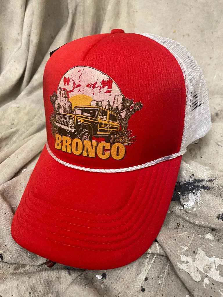 Bronco Vintage Trucker Foam rope Hat