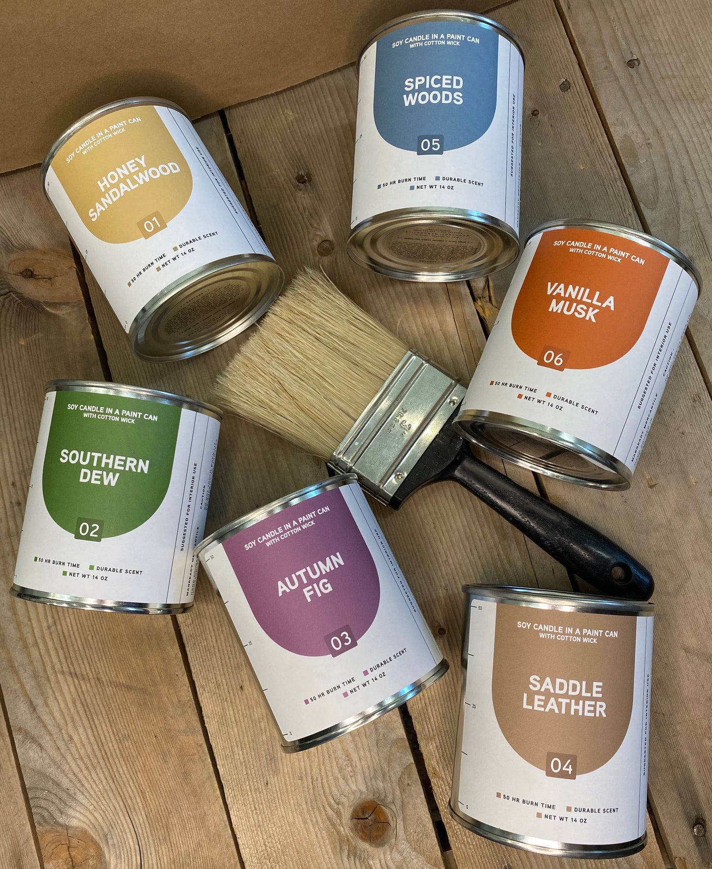 Paint Can Soy Candle | Saddle Leather