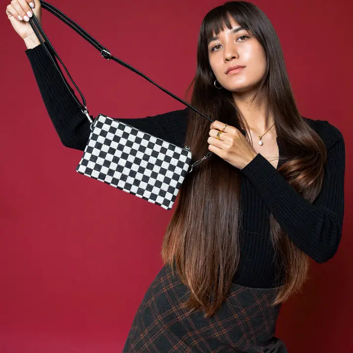 Riley 3 Compartment Crossbody/Wristlet