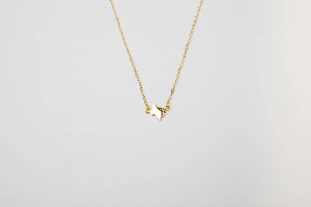 Texas Mini Necklace in Gold