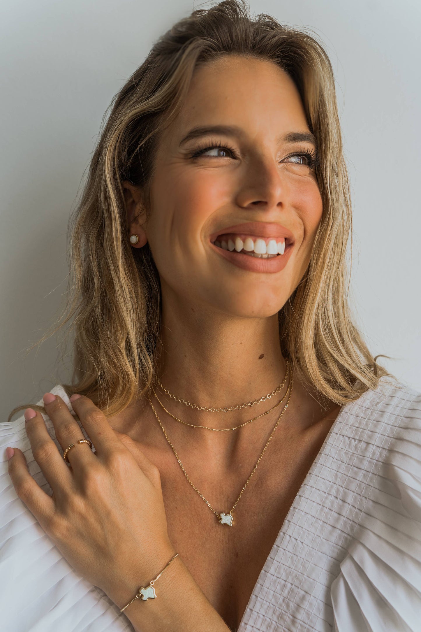 18K Gold Filled Opal Texas Necklace