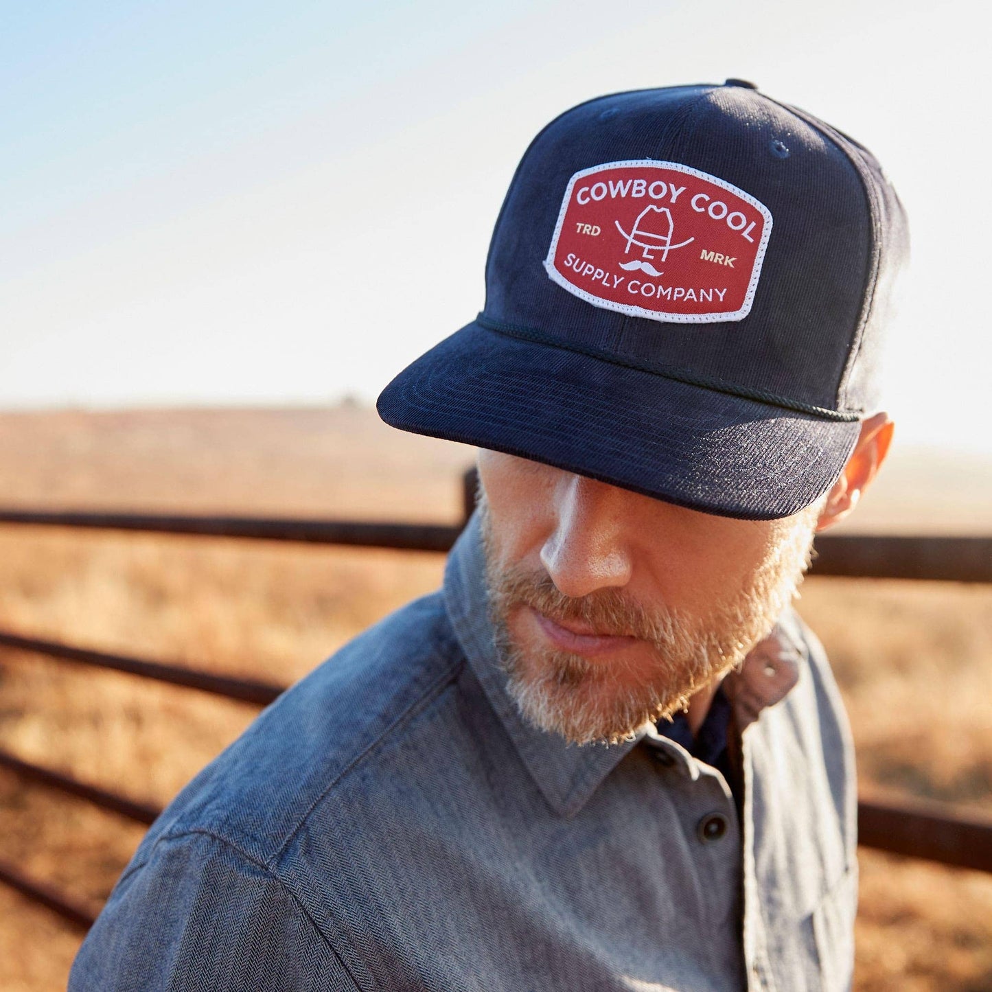The Buckle Hat - Navy Corduroy