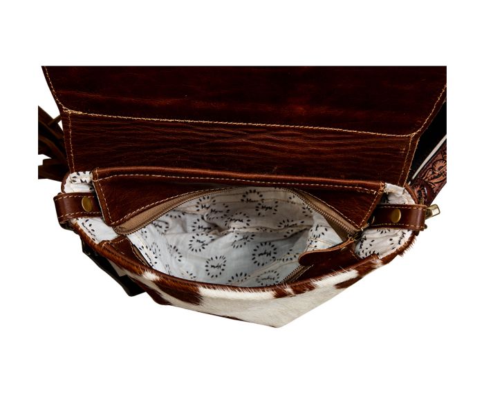 Roswell Way Fringed Hand-Tooled Bag