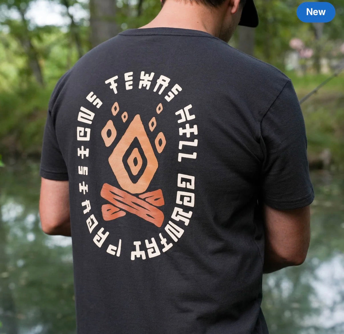 Fractal Fire Vintage tee