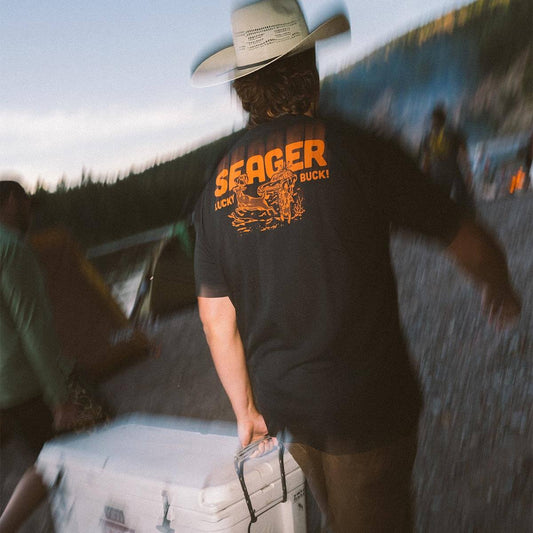 LUCKY BUCK TEE BLACK