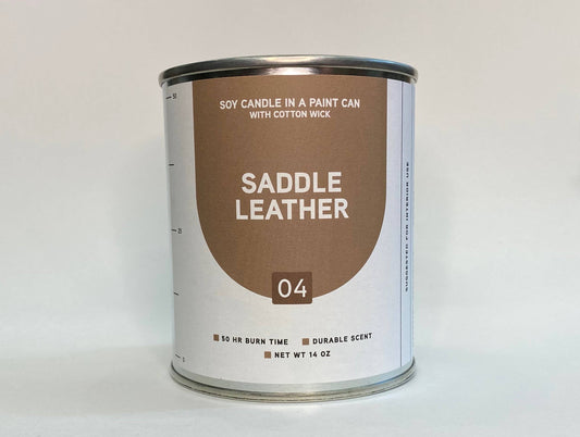 Paint Can Soy Candle | Saddle Leather