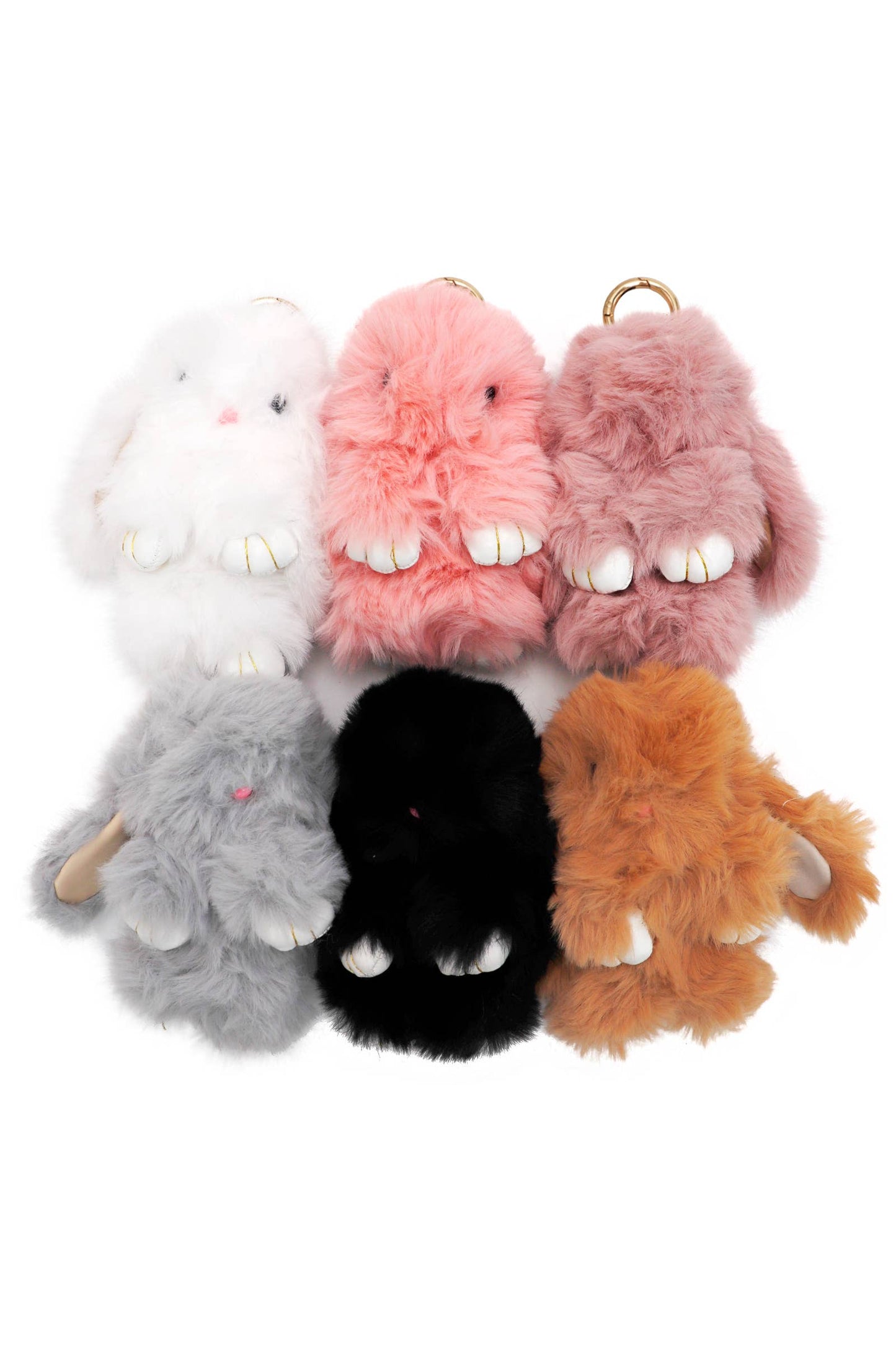 Fuzzy Bunny Doll Key Chain