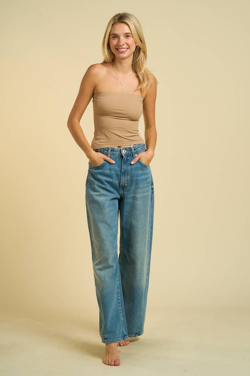 Seamless Strapless Tube Top