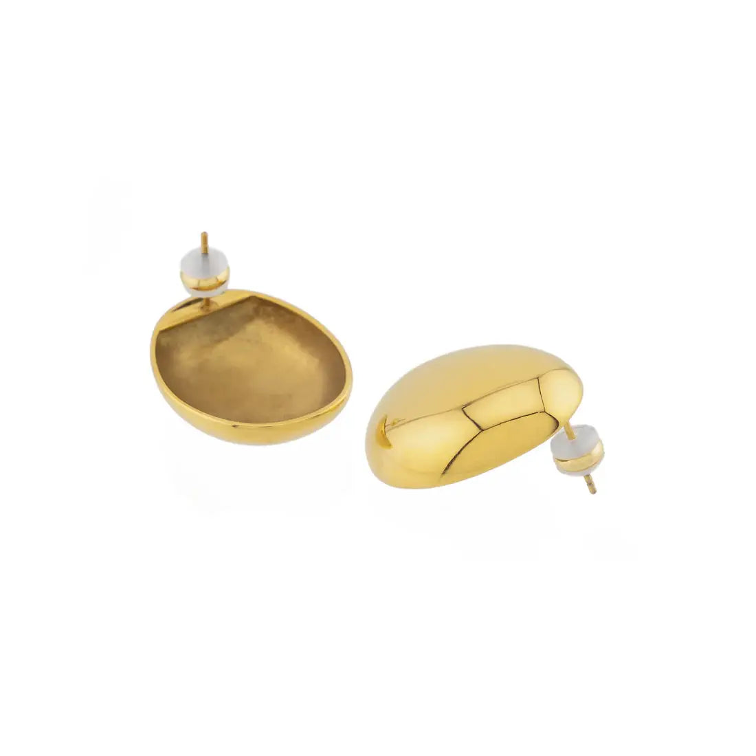 Waterproof Gold Filled Dome Earrings