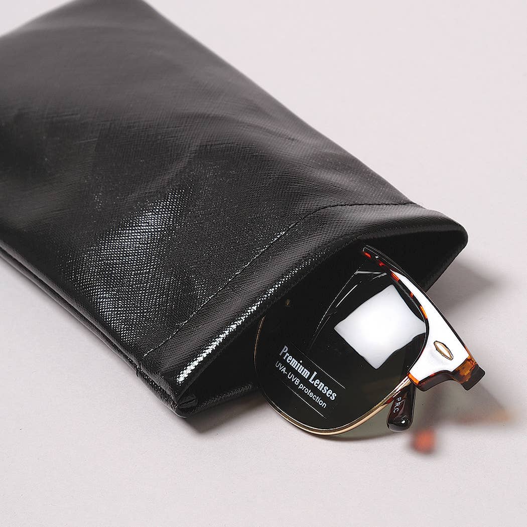 Metallic Design Sunglasses Pouch