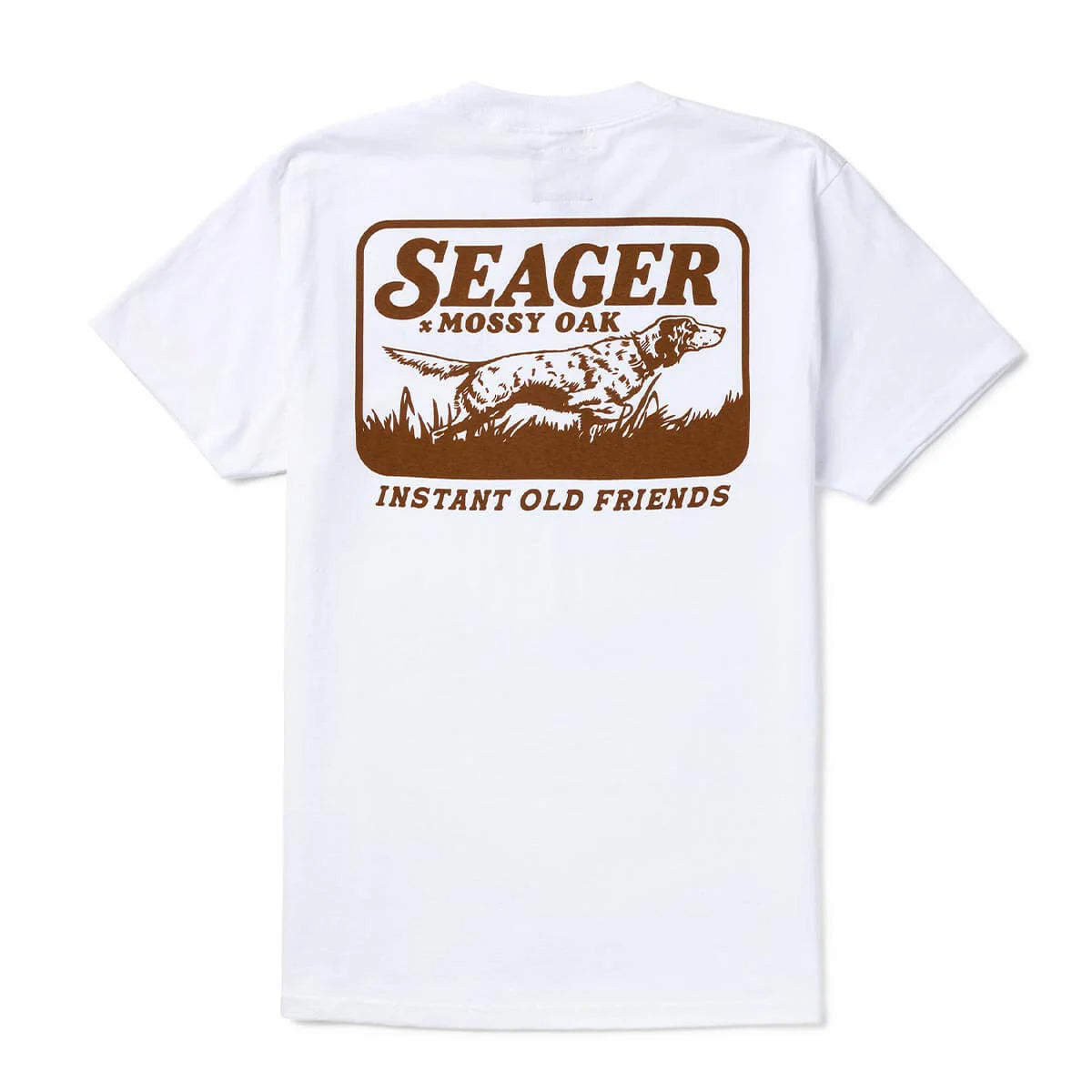 SEAGER X MOSSY OAK BIRD DOG TEE WHITE