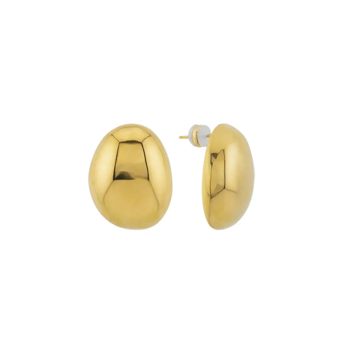 Waterproof Gold Filled Dome Earrings