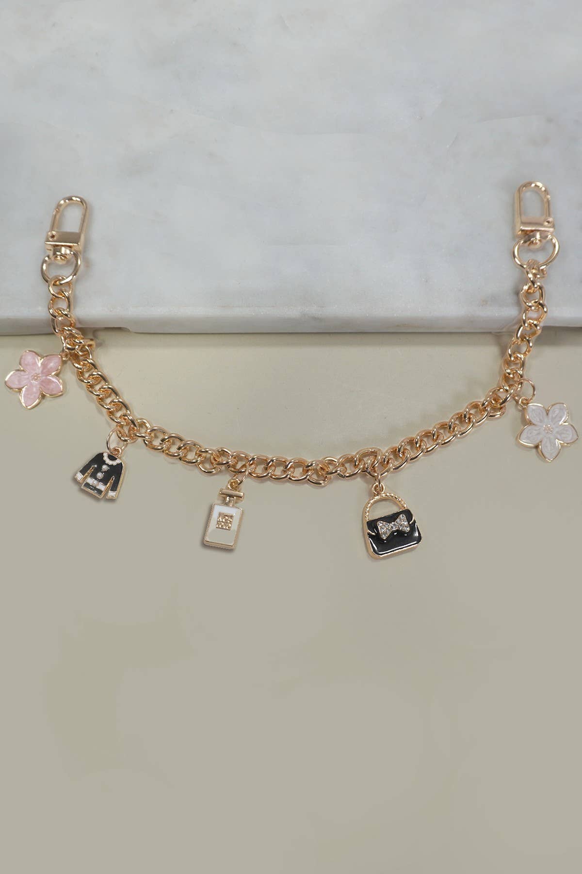 CHARM-CHAIN TOP BAG FLOWER PERFUME