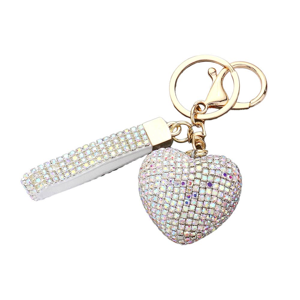 Bling Heart Keychain