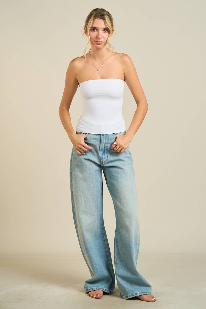 Seamless Strapless Tube Top