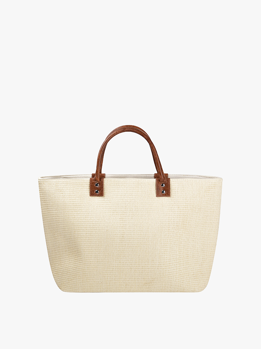 Hazel Large Straw Tote w/ Dual Handles