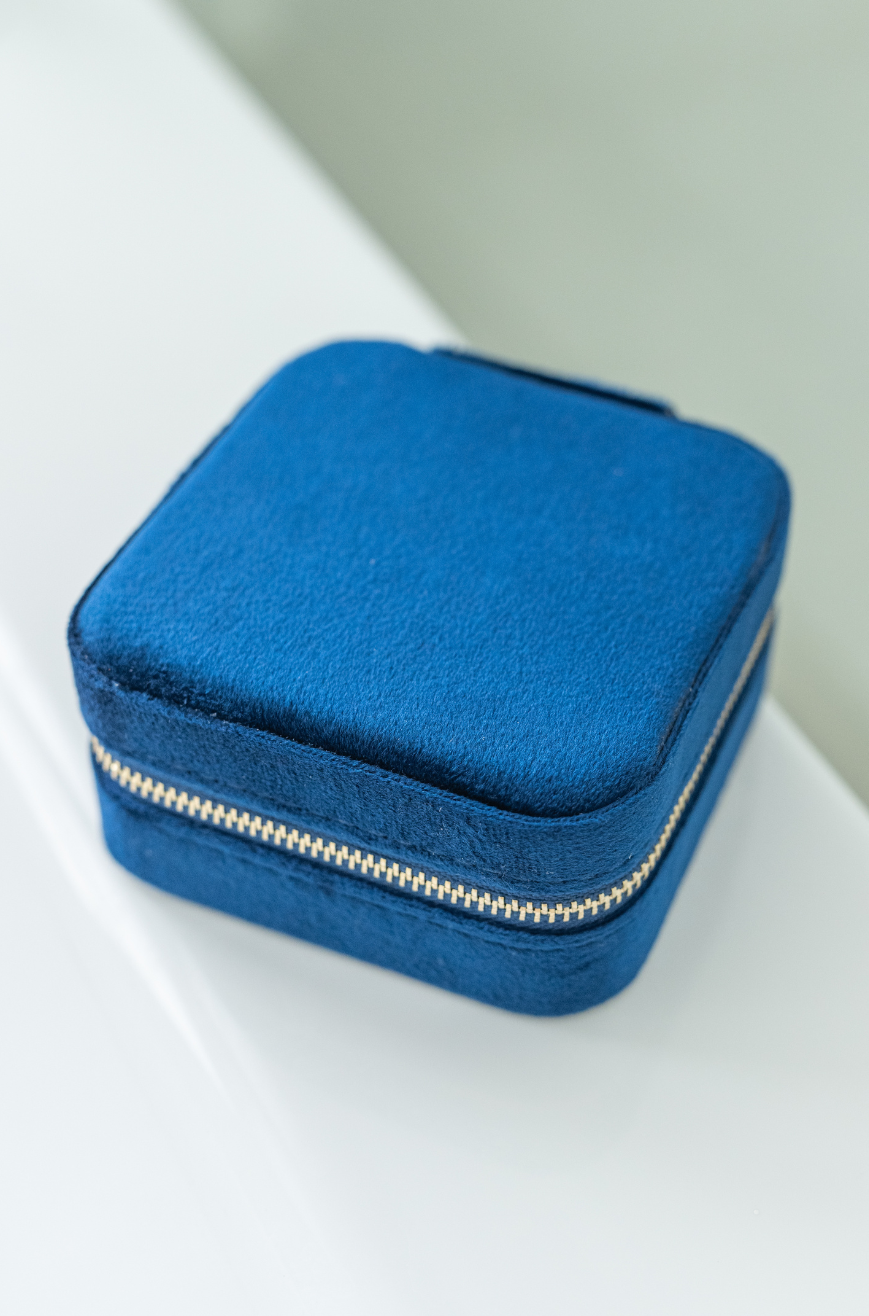 Eloise Velvet Travel Jewelry Box