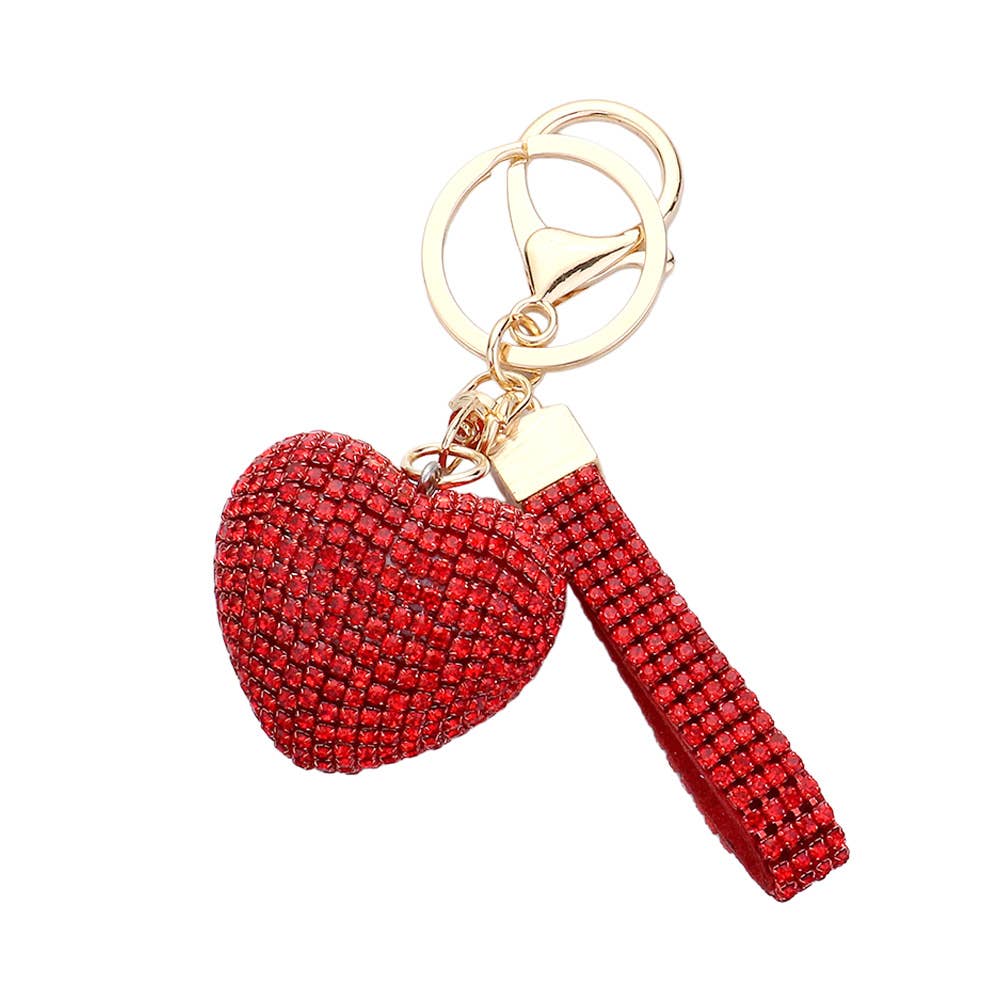 Bling Heart Keychain