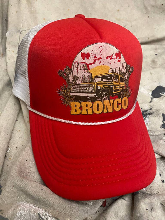 Bronco Vintage Trucker Foam rope Hat