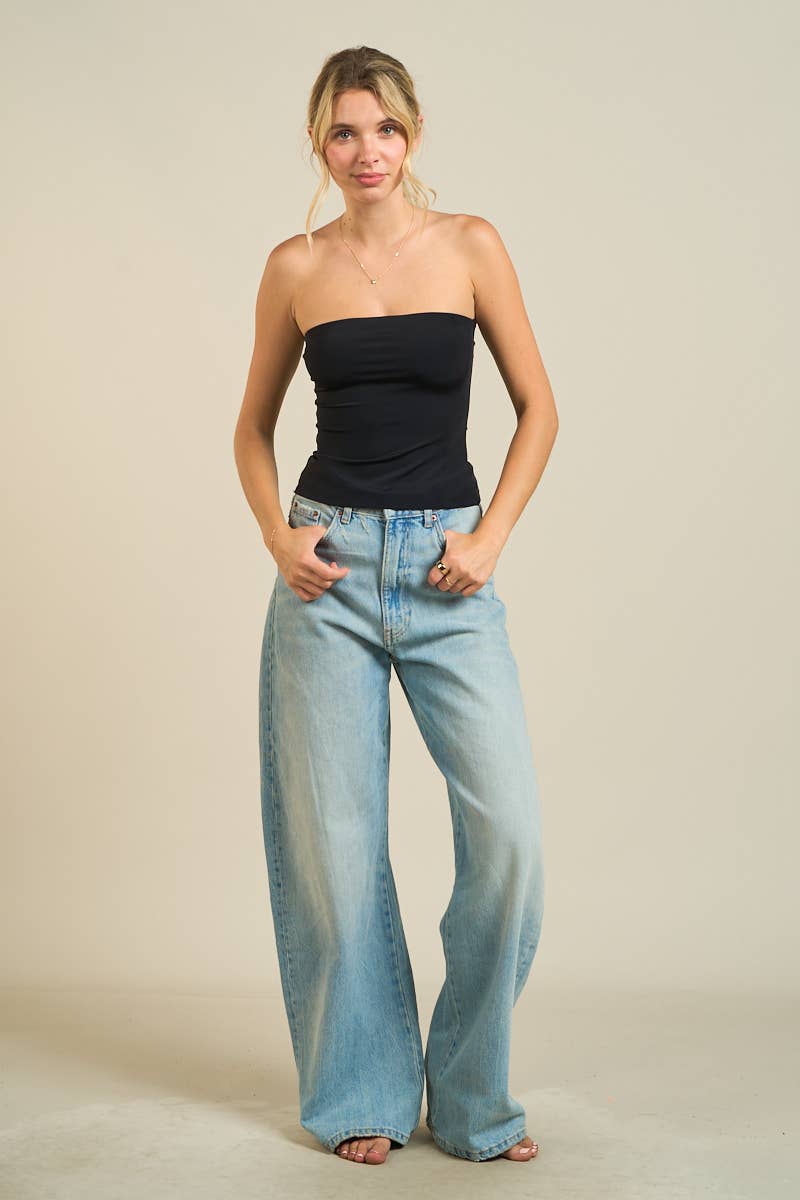 Seamless Strapless Tube Top