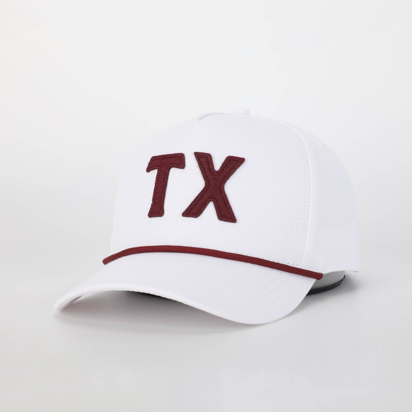 Stadium White & College Maroon Hat