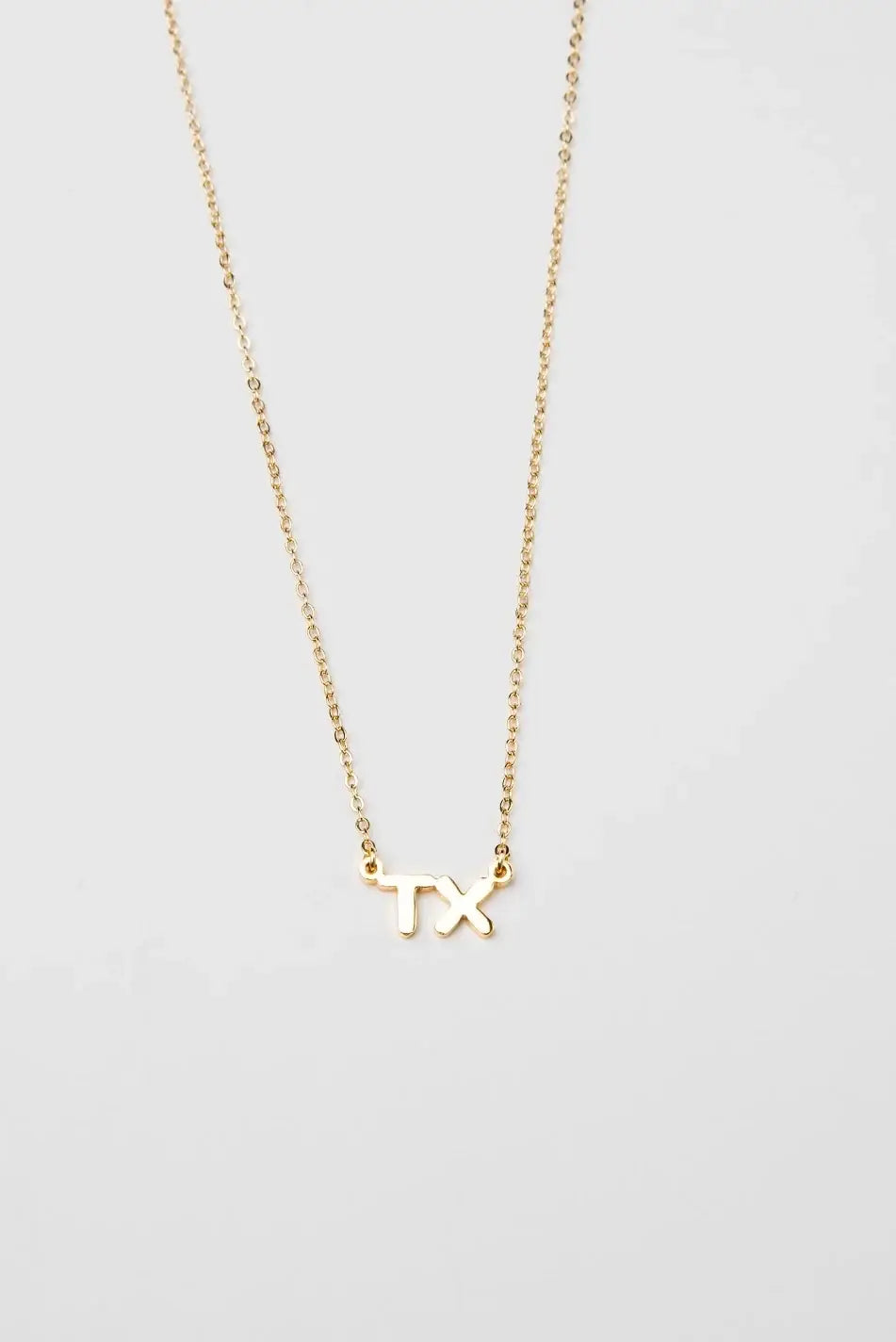 Texas Initial Necklace