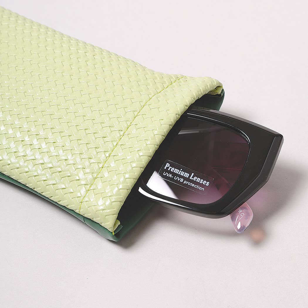 Two-Tone Colored Glasses Case