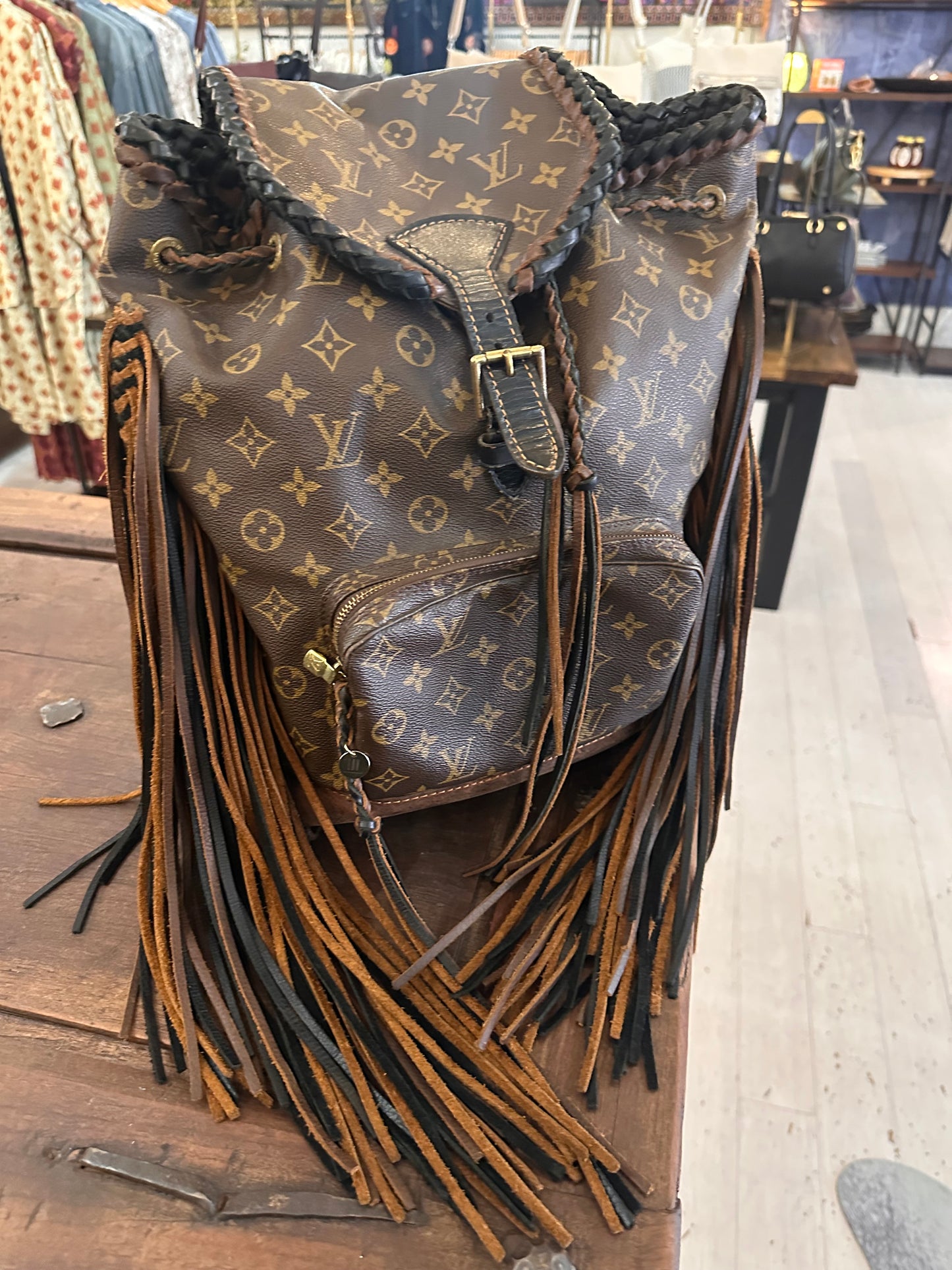 Authentic Louis Vuitton Monogram Montsouris MM Backpack