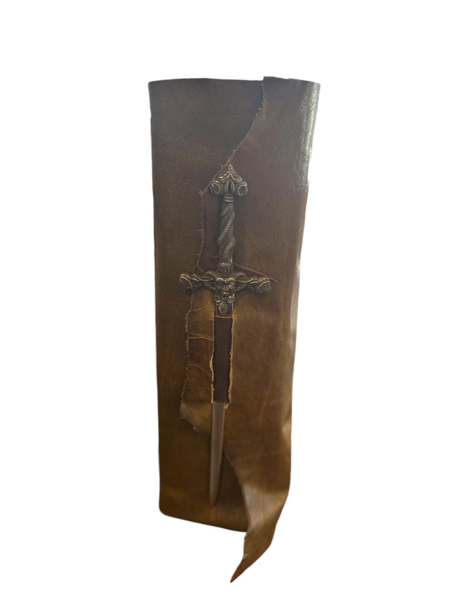 Handmade Leather Book - Sword