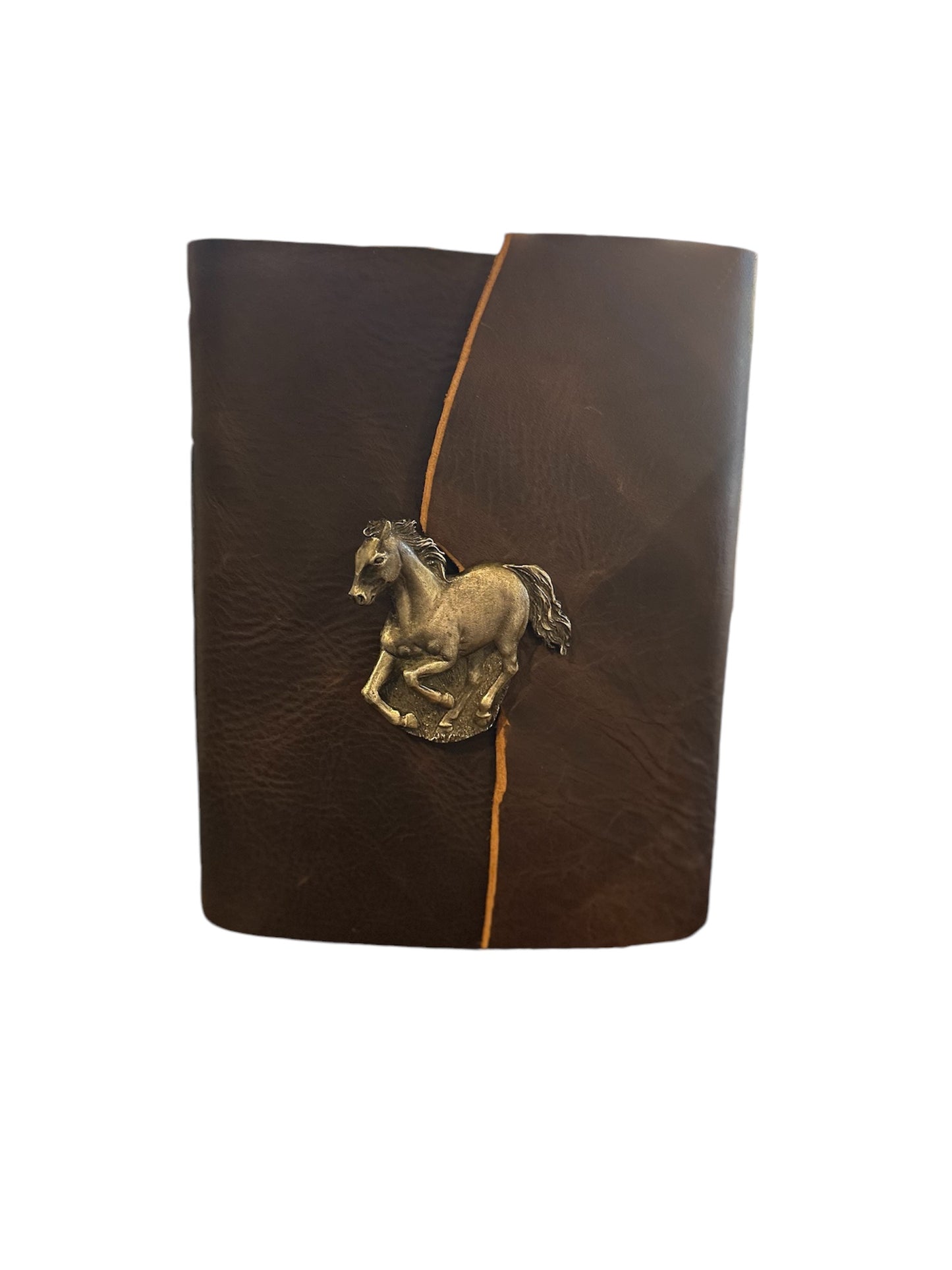 Handmade Leather Book- Horse Buckle