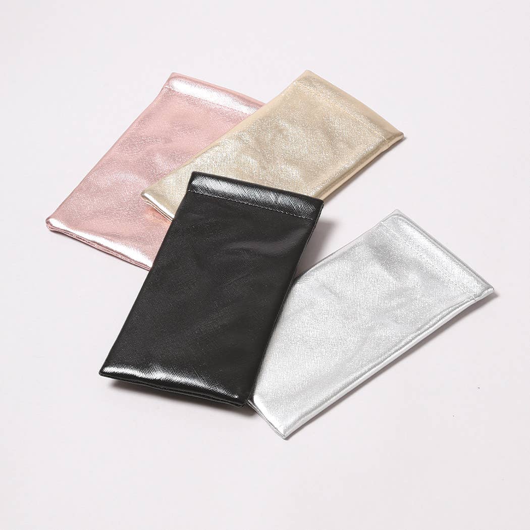 Metallic Design Sunglasses Pouch