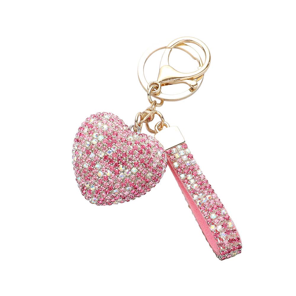 Bling Heart Keychain