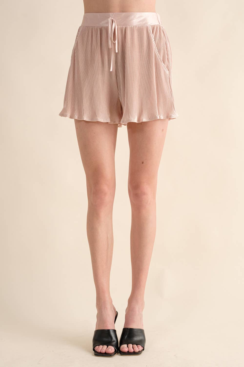 Accordian Blouse Short Lounge Set