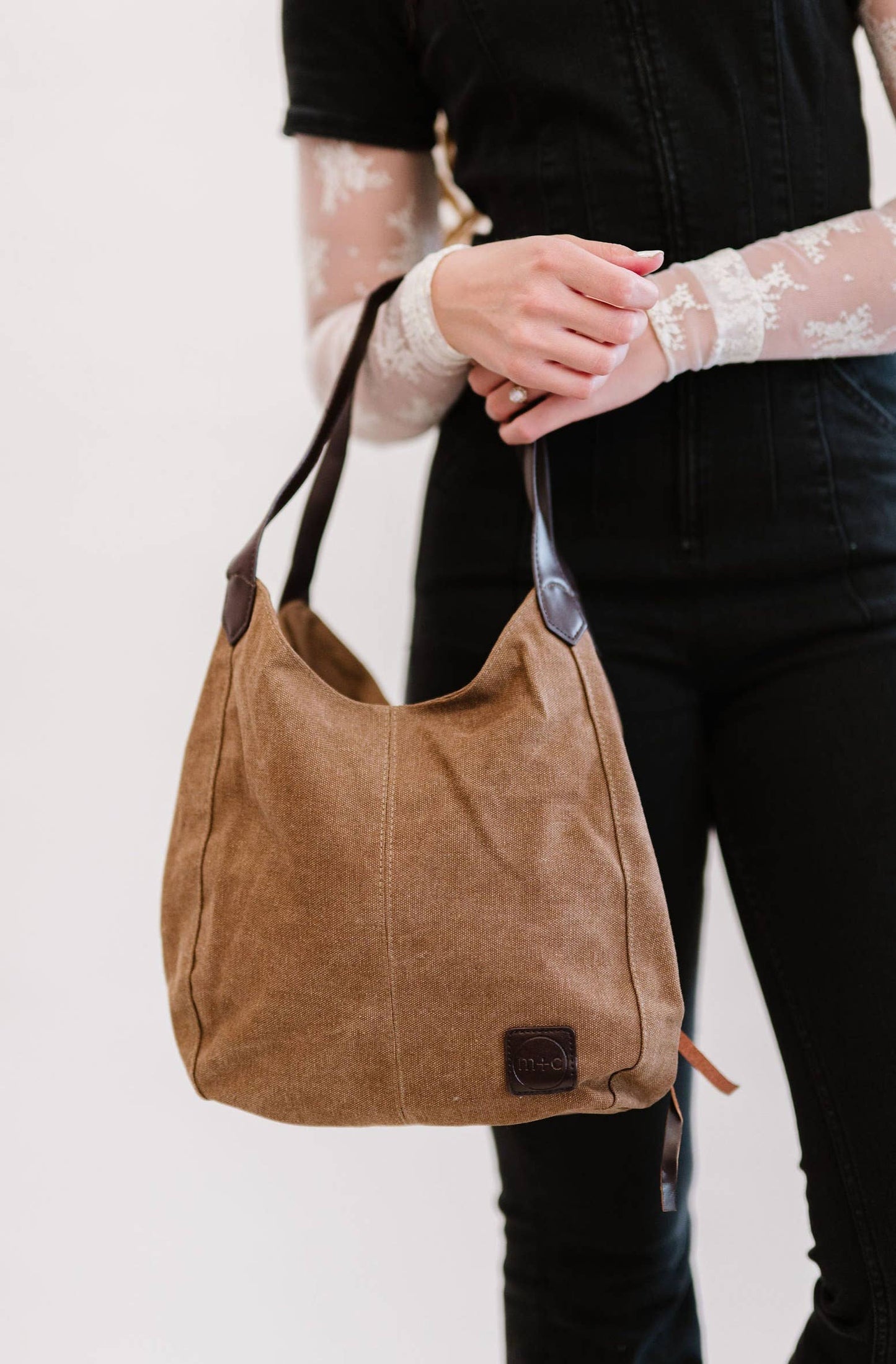 Anniston Canvas Hobo Bag